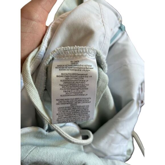 BCBGeneration Light Wash Denim Jumpsuit Scalloped Camisole Sleeveless Size 6 - Picture 8 of 13